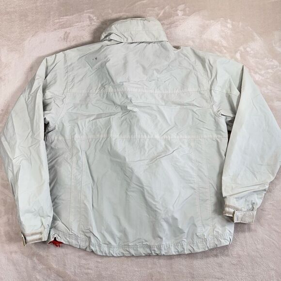 L.L. Bean Jacket Mens Medium Khaki WEATHER CHALLENGER Hidden Hood LW Jacket - Picture 6 of 11